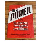 Minneapolis Moline 27-42 Tractor Sales Literature