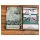 (2) 1929 + 1930 Moline Yearbooks
