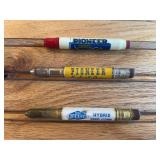 (3) Pioneer Bullet Pencils