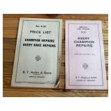 (2) B.F. Avery Price Lists