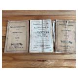 (3) Wallis Tractor Manuals