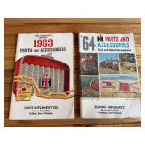 (2) IH Parts & Accessories Catalogs