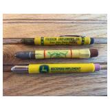(3) John Deere Bullet Pencils