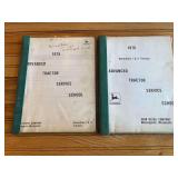 (2) John Deere Advanced Tractor Service School Manuals