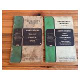 (2) John Deere Engine + Power Unit Operators Manuals