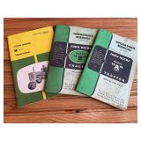 (3) John Deere Tractor Operators Manuals