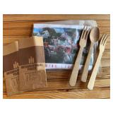 (6) IH T-Shirt, Bags, Wooden Spoon + Forks