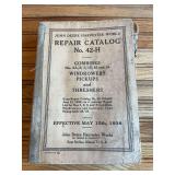 1938 John Deere Harvester Works Repair Catalog