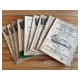 (9) John Deere Manuals
