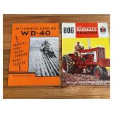 (2) McCormick-Deering + Farmall Tractor Sales Literature