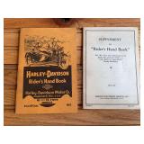 (2) 1929 Harley-Davidson Riders Handbook + Supplement