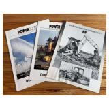 (3) John Deere Industrial Sales Literature + Magazines