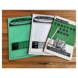 (3) John Deere Log Books