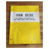 1951 John Deere Tool Carrier Attachments Catalog