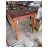 Square Wooden Counter Height Table