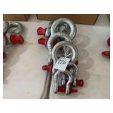 Rigging Shackles with Red Pins