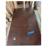 Dark Wood Grain Laminate Table Top Measuring 36 x 60 Inches