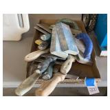 Assorted Drywall and Masonry Hand Tools Box Lot