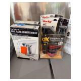 Everbilt Dual Flush Conversion Kit and Korky Complete Toilet Kits