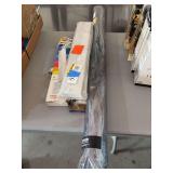 Assorted Lighting Fixtures and Vevor Transparent Table Mat Roll