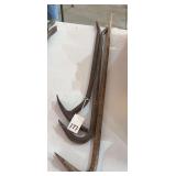 Set of Three Heavy-Duty Steel Pry Bars