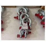 Rigging Shackles with Red Pins