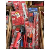 Assorted Milwaukee and Dremel Tool Accessories and Hardware