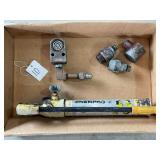 Enerpac Hydraulic Hand Pump and Associated Fittings