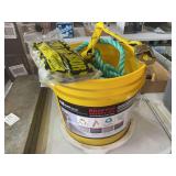Qual-Craft Rooftop Safety Kit in Yellow Bucket with Temper Roof Anchor