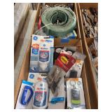 Assorted Hardware, Tools, and Home Repair Supplies Lot