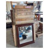 Choice of (4) Royal Teak Wood Framed Mirrors in Original Packaging