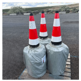 (20) New Safety Traffic Cones Fluorescent
