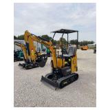 Gindustry CFG Industrial H13R Mini Excavator, Serial Number H13R2026A30703389
