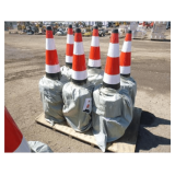 (20) New Safety Traffic Cones Fluorescent
