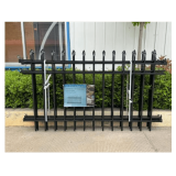 Black Galvanized Steel Fencing