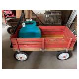 Radio Flyer Town and Country Wood Stake Wagon with Plastic Cookie Monster Crawl Along