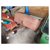 Tow-Behind Utility Garden Cart with Galvanized Insert