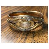 Mason Howard MH & Co. Rolled Gold Plate Hinged Bangle Bracelet