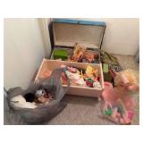 Assorted Fashion Dolls, Styling Head, and Stuffed Animals Lot