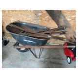 True Temper C6 Wheelbarrow with Assorted Crosscut Saws