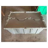 Large Plastic Storage Tote with Ceramic Tiles and Facing Brick