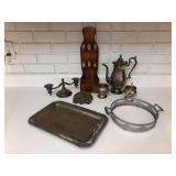 Assorted Sterling Silver & Silver Plated Tableware and Decor Collection