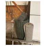 Assorted Rolls of Wire Fencing, Mesh, and Rug Roll