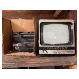 Panasonic Portable Television/Radio and Polaroid Spirit 600 Land Camera