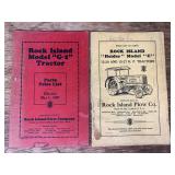 (2) Rock Island Plow Co. Tractor Manuals