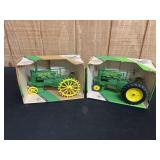 (2) John Deere A NIB Ertl