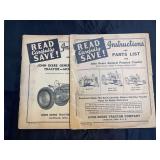 (2) John Deere Tractor Manuals