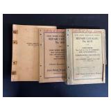 (3) John Deere Repair Catalogs