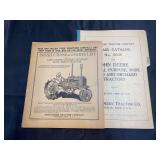(2) John Deere Tractor Manuals