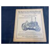 1930 John Deere GP Tractor Manual